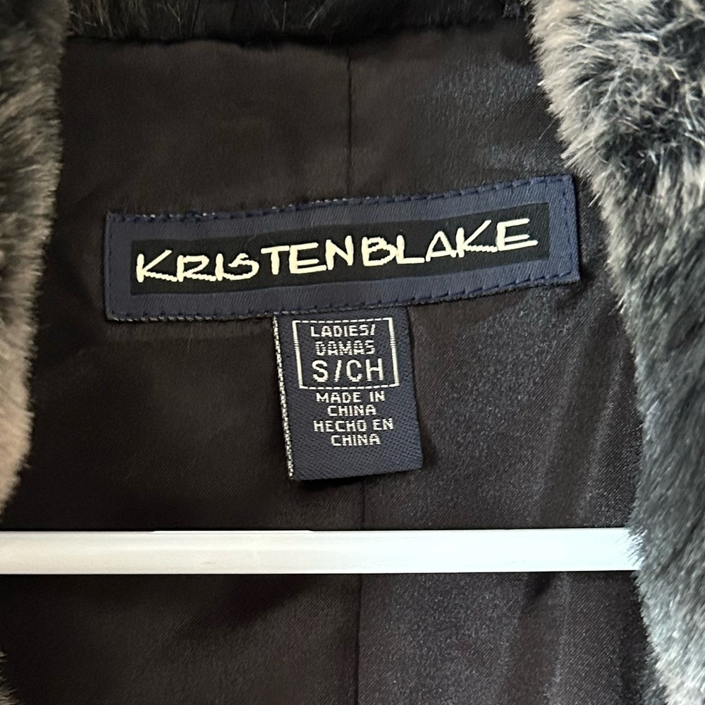 Kristen Blake Faux Fur Brown and Tan Vest Women’s size Small - Picture 4 of 11